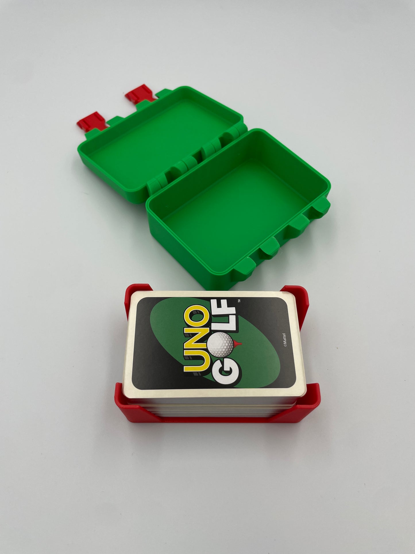 UNO Golf Card Game Storage Box with Card Tray β 3D Printed