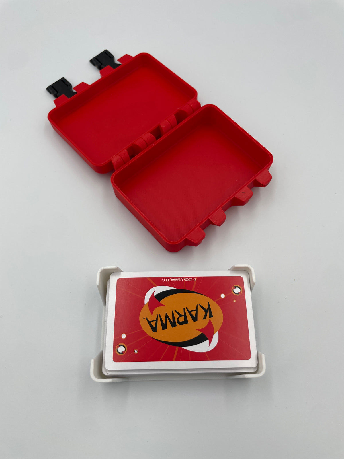 Karma Card Game Storage Box with Card Tray β 3D Printed