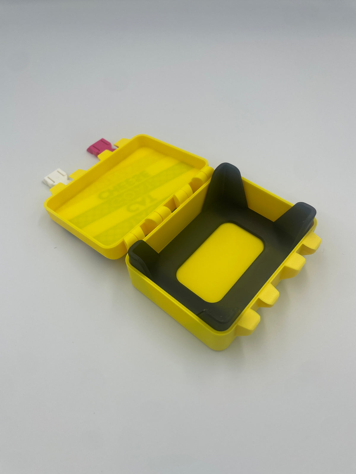 Taco Cat Goat Cheese Pizza Game Storage Box with Card Tray – 3D Printed
