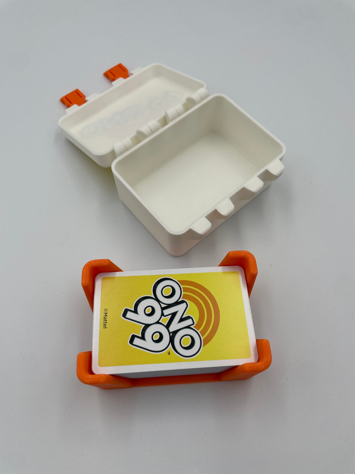 ONO 99 Card Game Storage Box with Card Tray – 3D Printed