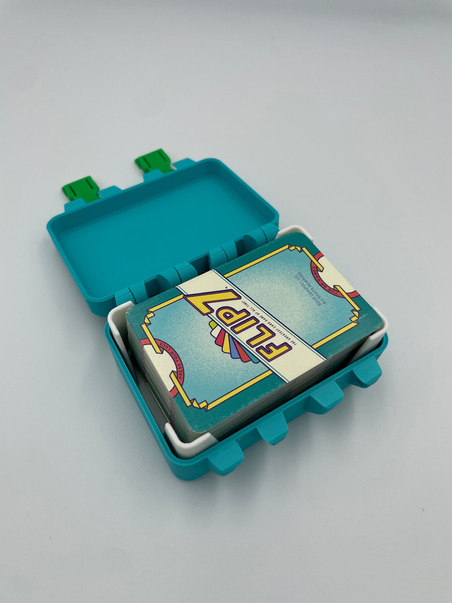 Flip 7 Card Game Storage Box with Card Tray – 3D Printed