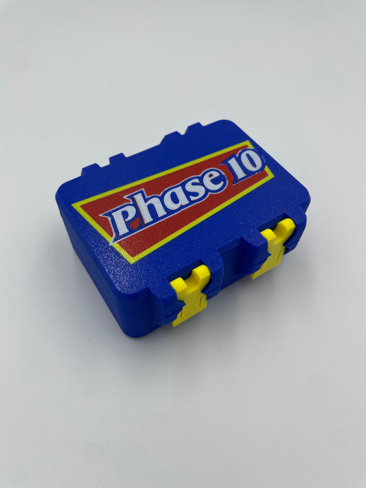 Phase 10 Card Game Storage Box with Card Tray – 3D Printed