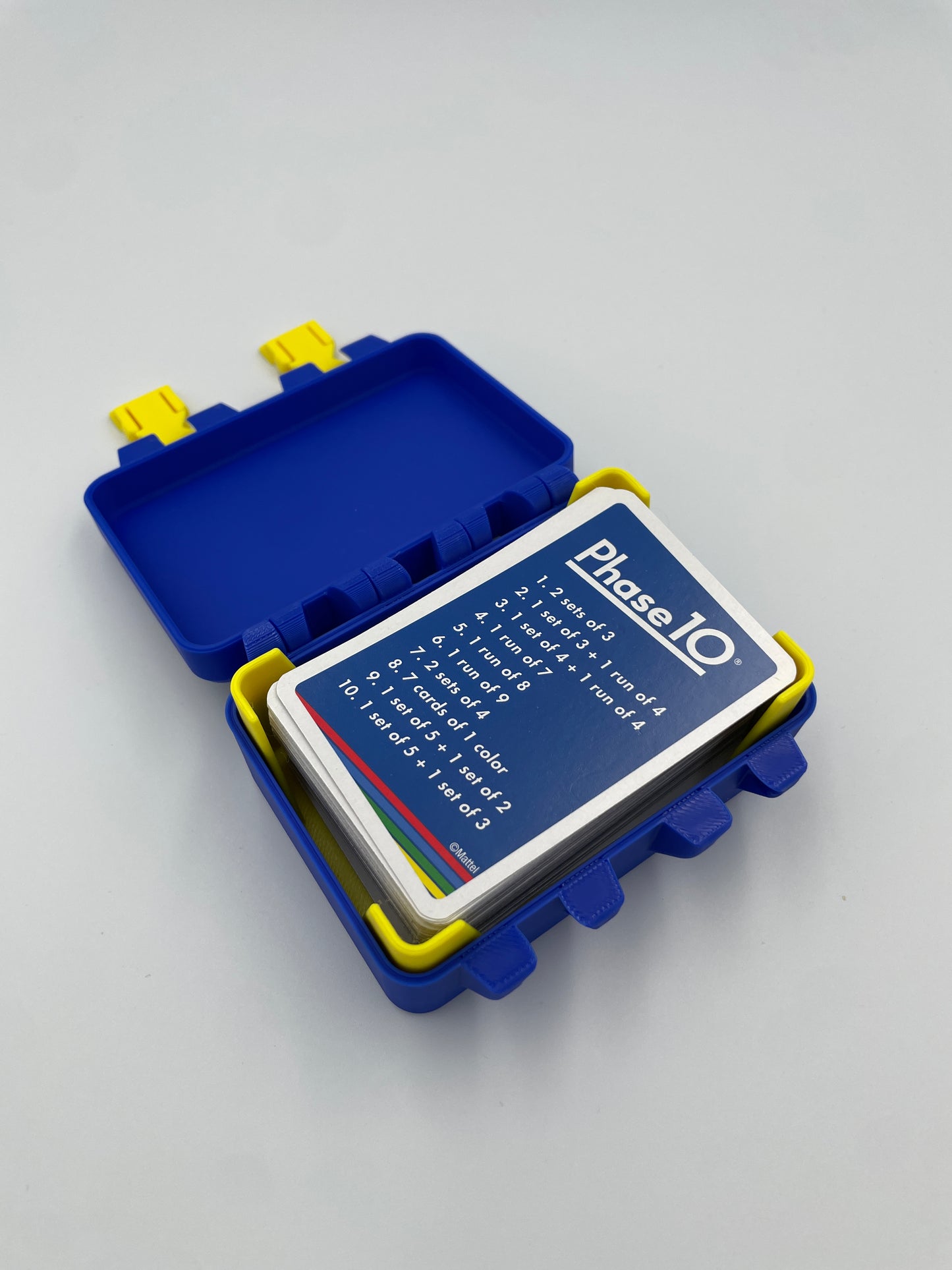 Phase 10 Card Game Storage Box with Card Tray – 3D Printed
