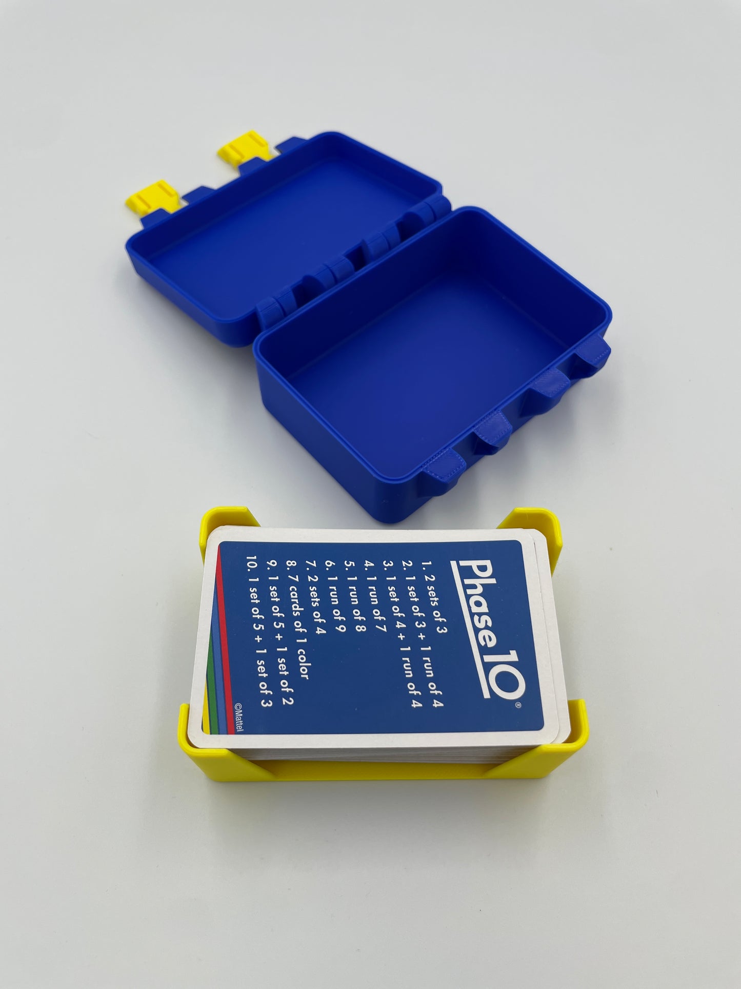 Phase 10 Card Game Storage Box with Card Tray – 3D Printed