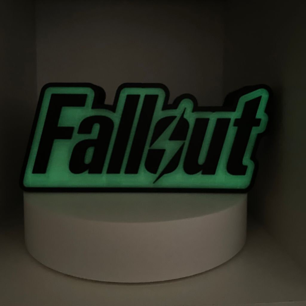 Fallout Logo LED Lightbox - Post-Apocalyptic Gamer Decor