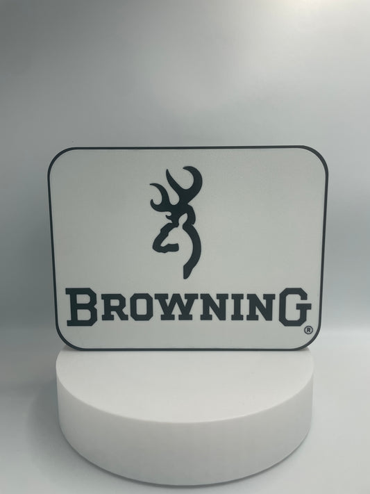 LED Browning Lightbox, Sportsman, Shooting, Outdoors, MEC, Reloading, Skeet, Trap, Sporting Clays, outdoorsman, nightlight, Mancave he shed