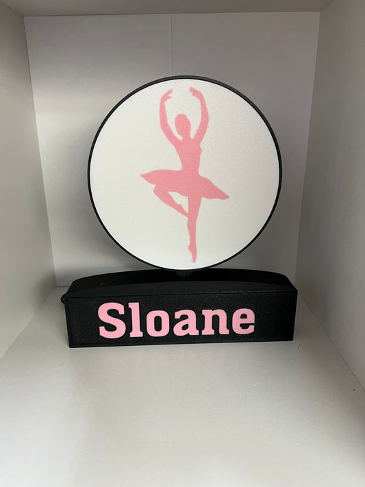 Custom Ballerina Lightbox with name