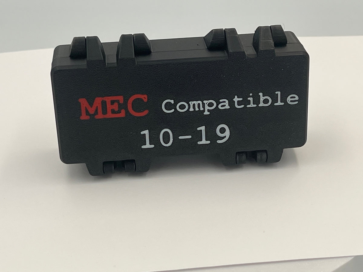MEC Compatible Powder Bushing Set 10-19 with Snap-Lock Storage Box