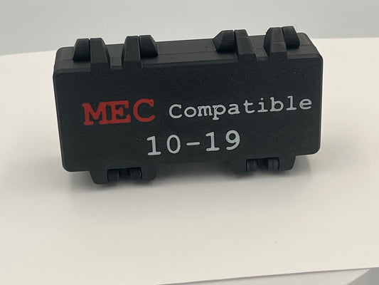 MEC Compatible Powder Bushing Set 10-19 with Snap-Lock Storage Box