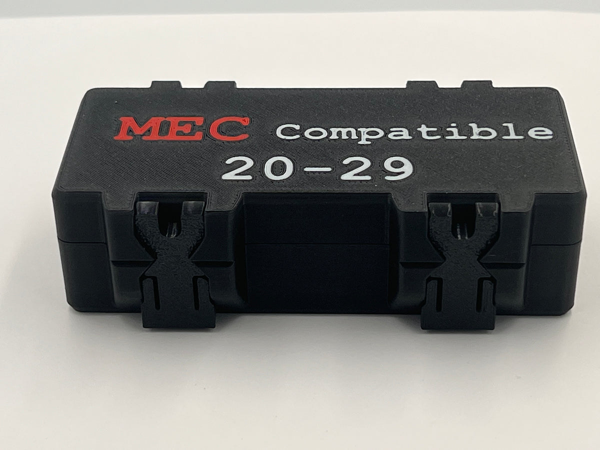 MEC Compatible Powder Bushing Set 20-29 with Snap-Lock Storage Box