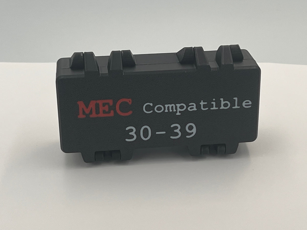 MEC Compatible Powder Bushing Set 30-39 with Snap-Lock Storage Box