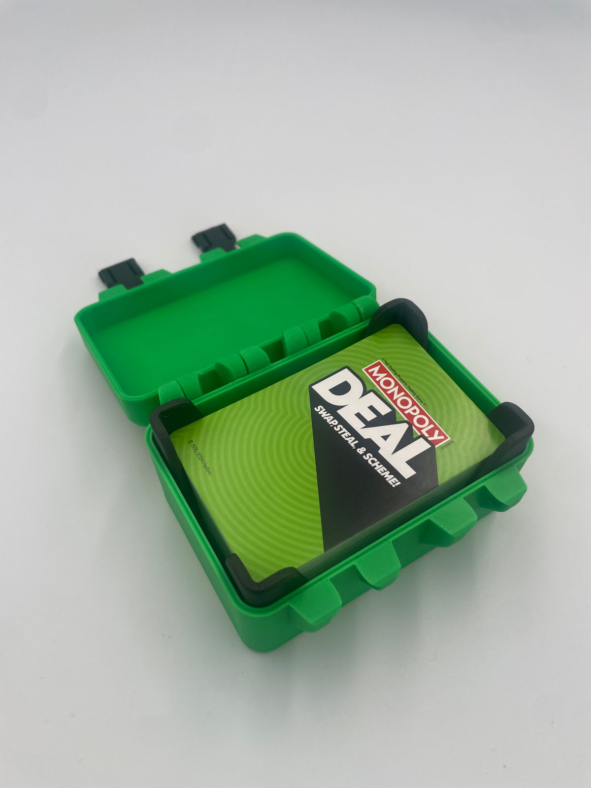 Monopoly Deal Card Game Storage Box with Card Tray – 3D Printed