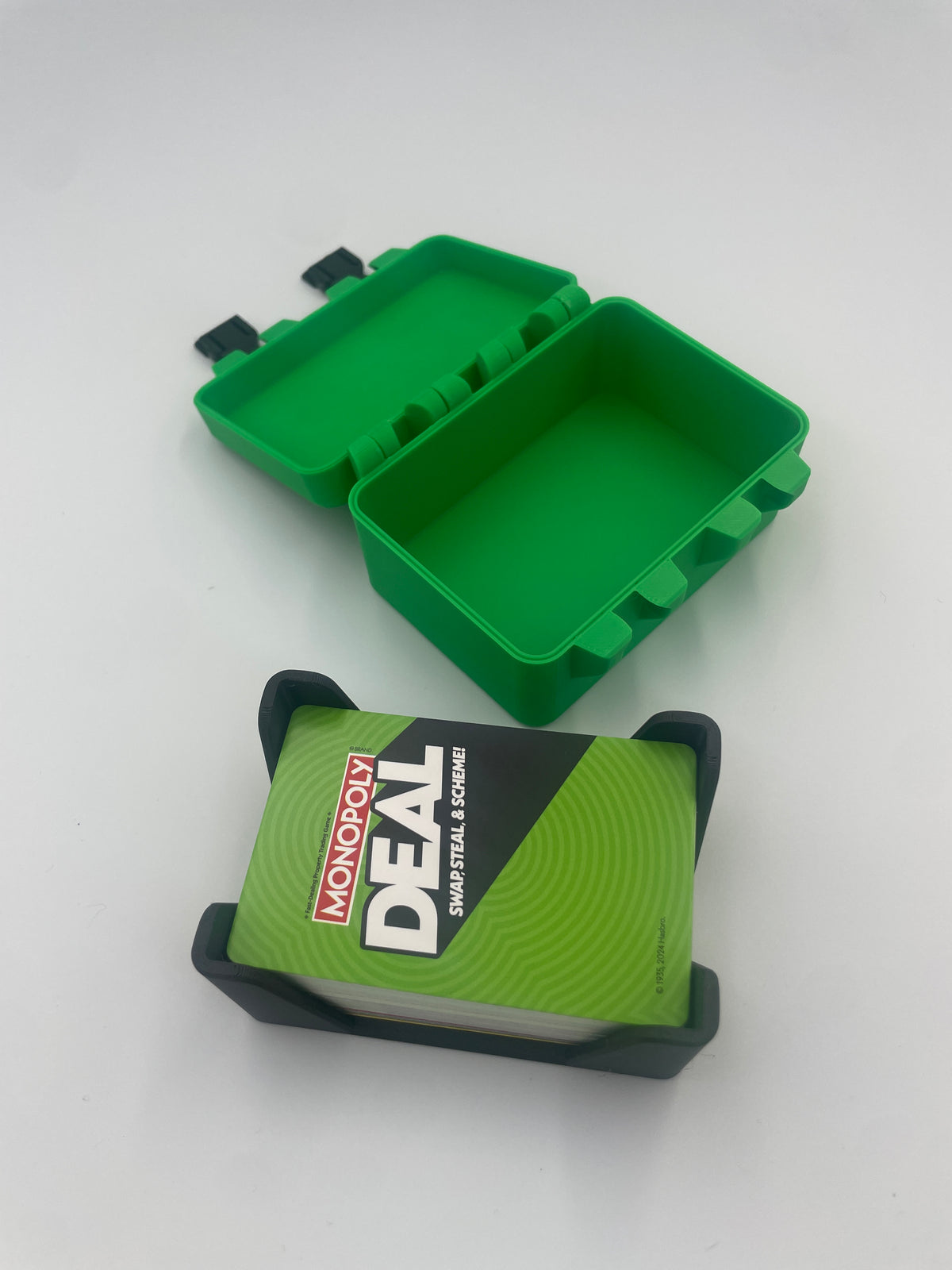 Monopoly Deal Card Game Storage Box with Card Tray – 3D Printed