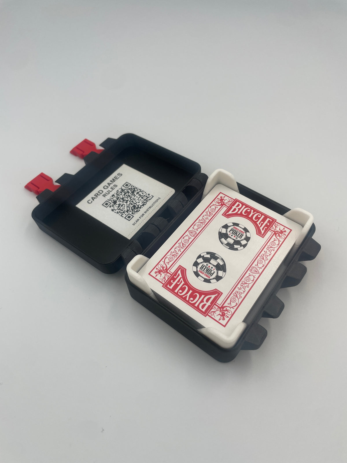 Playing card Storage Box with Card Tray – 3D Printed