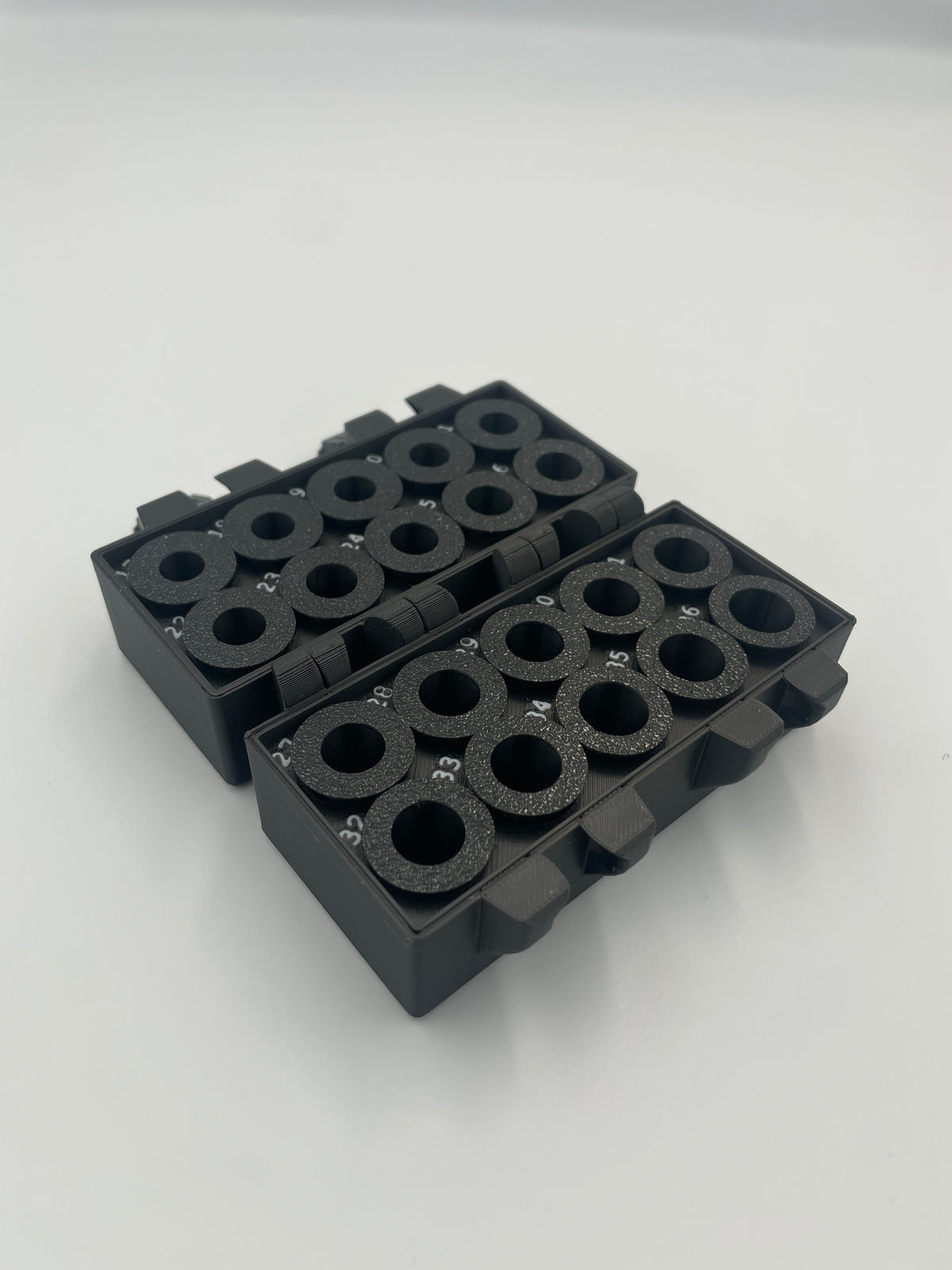 MEC Compatible Powder Bushing Set 17–36 with Snap-Lock Storage Box