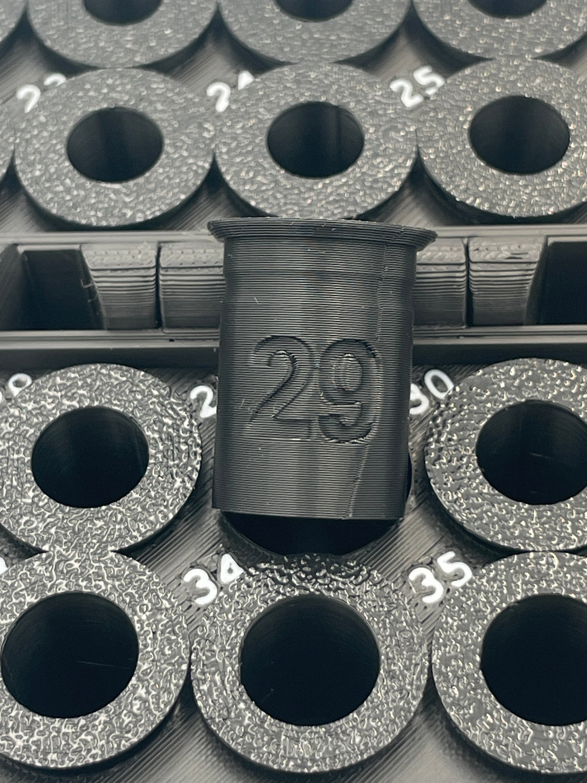 MEC Compatible Powder Bushing Set 17–36 with Snap-Lock Storage Box