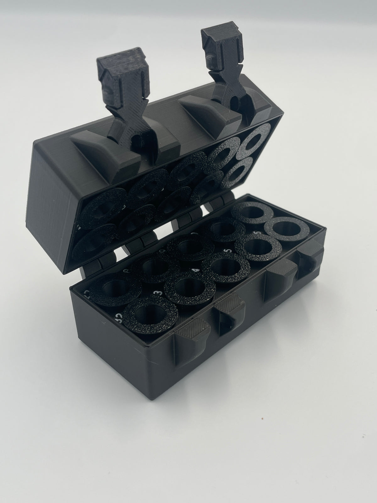 MEC Compatible Powder Bushing Set 17–36 with Snap-Lock Storage Box