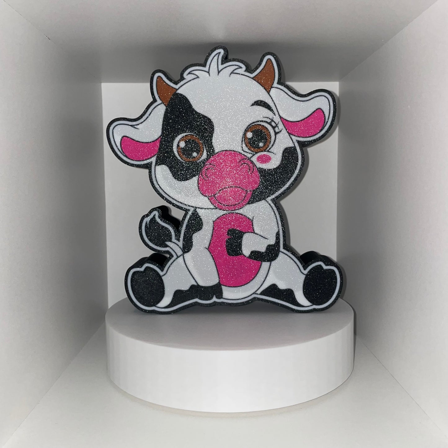 Charming Cow LED Lightbox - Whimsical Farmhouse Decor