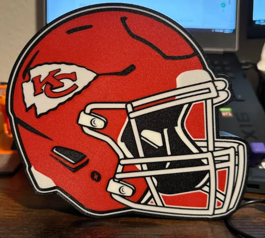 Kansas City Chiefs helmet lightbox